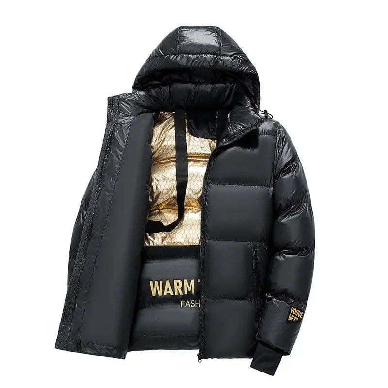 Winter Fashion Simple Black Cotton-padded Jacket