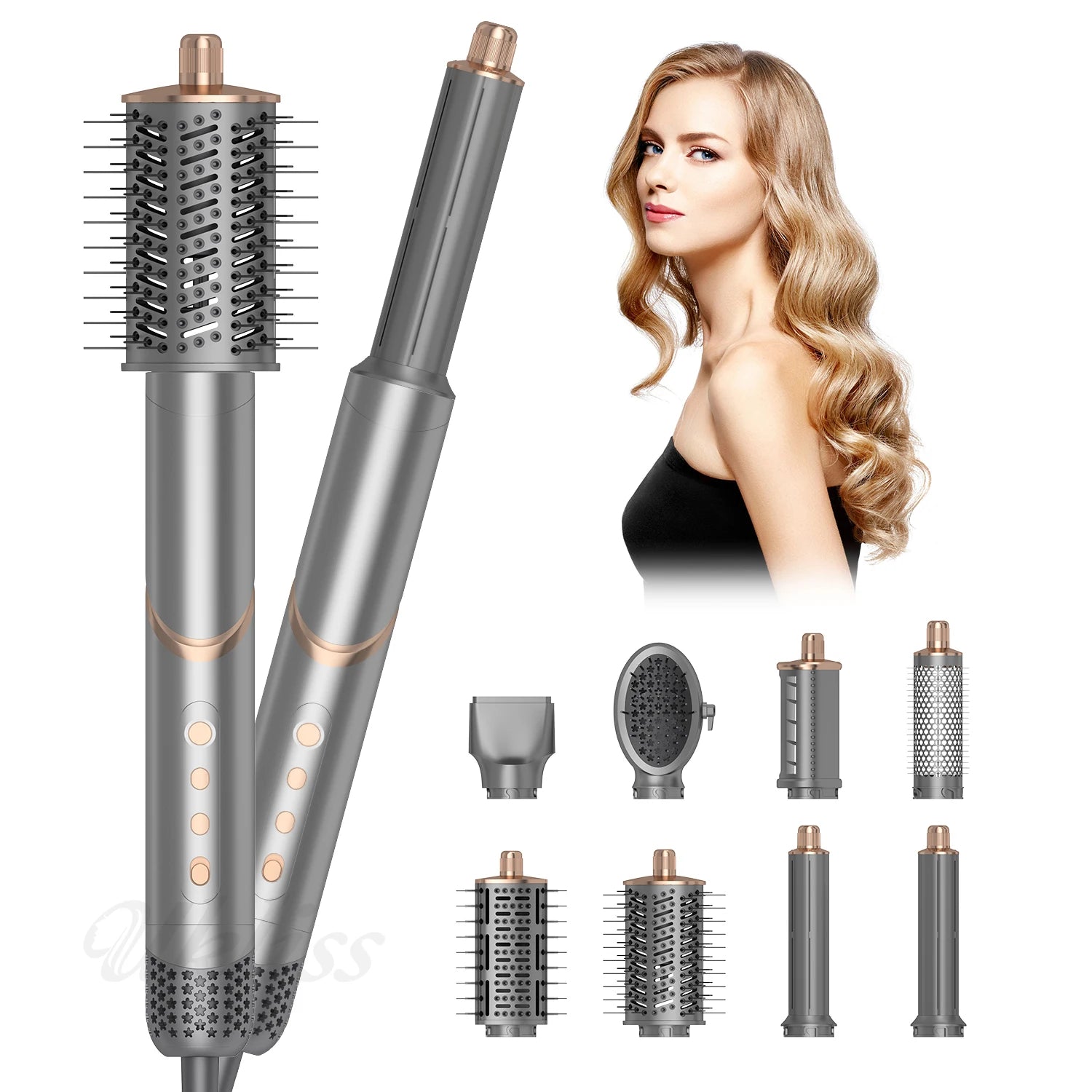 Hair Straightener Dryer and Straightening Brush